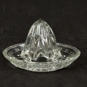 Easley Citrus Juicer Reamer‎ 4.5in Clear Vintage 1888 Patent Style